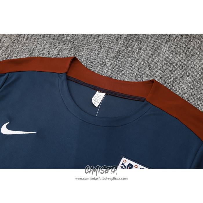 Chandal del Inglaterra 2024-2025 Manga Corta Azul - Pantalon Corto